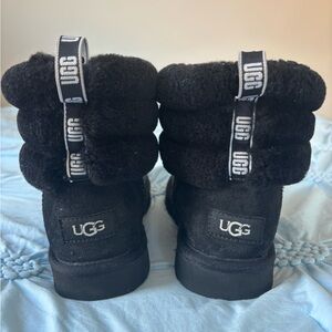 UGG Black Fluffy Boots